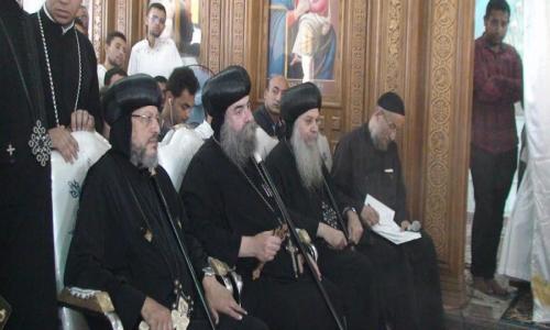 الأنبا أغاثون: المطرانية تعد مقبرة لشهداء الإيبارشية داخل دير الجرنوس