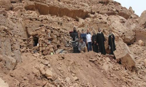 بالصور| استغاثة لإنقاذ دير “أبو الدرج القبطى” بالعين السخنة من التدمير