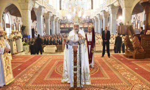 بالصور | البابا تواضروس في قداس تدشين الكاتدرائية: كنيسة مصر تاريخ وفخر