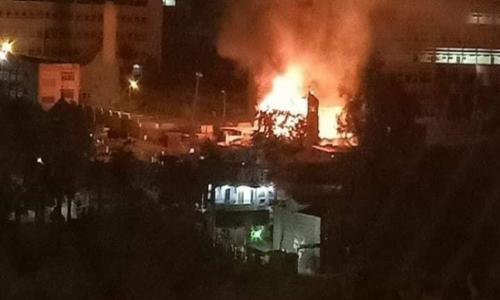 بيان للكنيسة بشأن حريق كنسية مارجرجس بحلوان