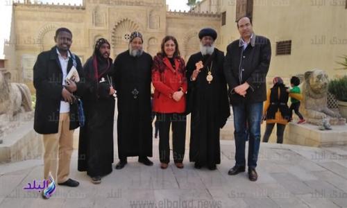 وفد كنسي من إثيوبيا يزور المتحف القبطي بالقاهرة