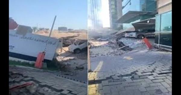 فيديو.. هبوط أرضي مفاجئ بالسعودية وإطلاق صافرات الإنذار