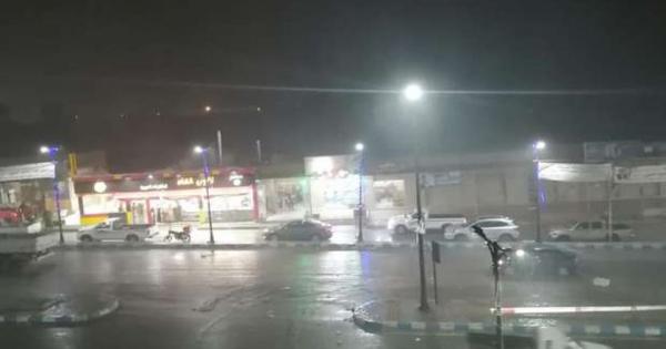 برق ورعد وأمطار في العلمين الجديدة