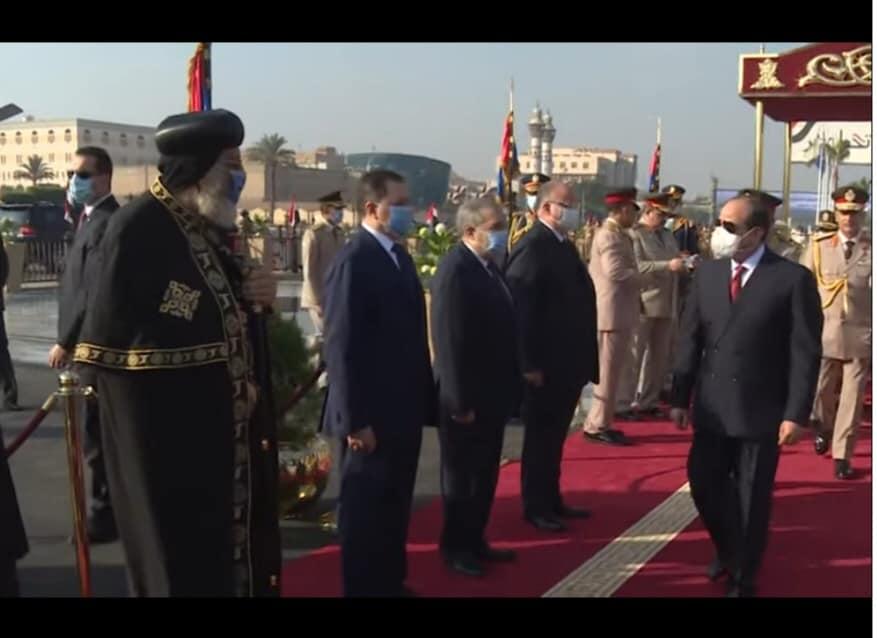 قداسة البابا يشارك في احتفالات نصر أكتوبر