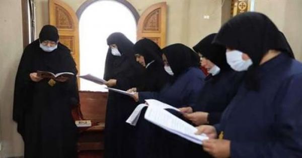 دير أبي سيفين بمصر القديمة يقصر احتفالاته بعيده على الراهبات