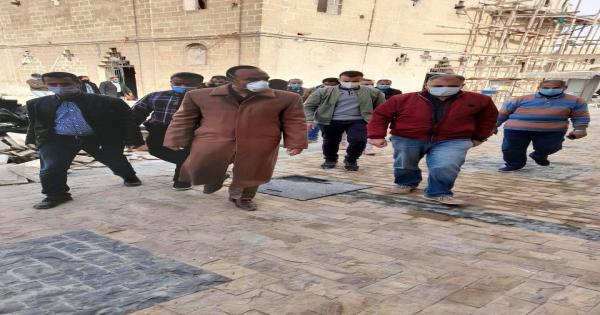 استعدادًا لاستقبال السائحين في رحلة الحج العالمي .. متابعة تطوير مسار العائلة المقدسة بجبل الطير بالمنيا .. صور