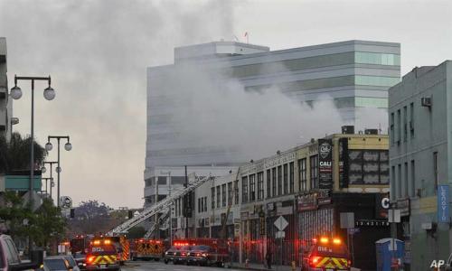 أمريكا: إصابة 11 رجل إطفاء في انفجار هزّ وسط لوس أنجلوس
