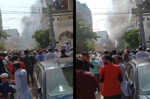 فيديو | اللقطات الأولى لتحطم طائرة ركاب باكستانية من طراز إيرباص ومصرع 107 علي متنها