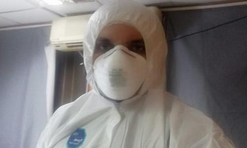 الدكتور افرايم ماجد مدير مستشفي الصدر ببني سويف احد ابرز مقاتلي الجيش الأبيض ضد كورونا ببني سويف