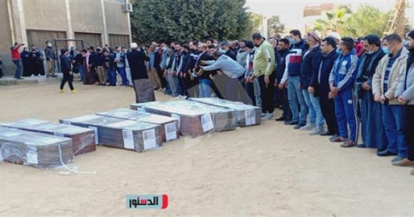 تشييع جثامين 7 سوريين لقوا مصرعهم فى بنى سويف - صور تشييع جثامين 7 سوريين لقوا مصرعهم فى بنى سويف - صور
