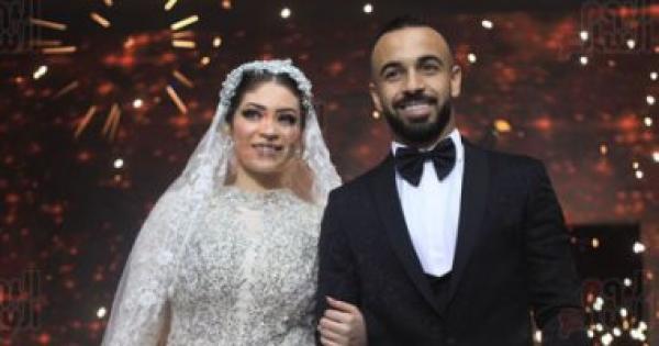 لحظو إنقطاع الكهرباء فى حفل زفاف أفشة.. فيديو