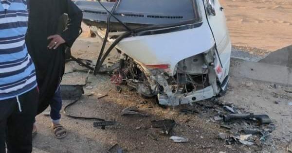 بالأسماء والصور .. مصرع وإصابة 5 أشخاص في حادث تصادم سيارتين بقنا
