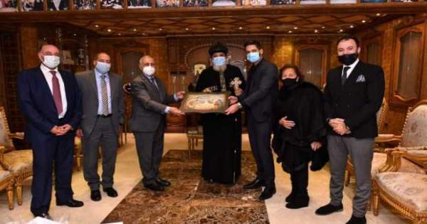 البابا تواضروس يستقبل وفدا من الأكاديمية البحرية