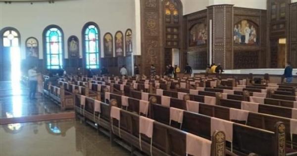 استعدادات كاتدرائية ميلاد المسيح لإستقبال سيامة الأساقفة الجدد - صور