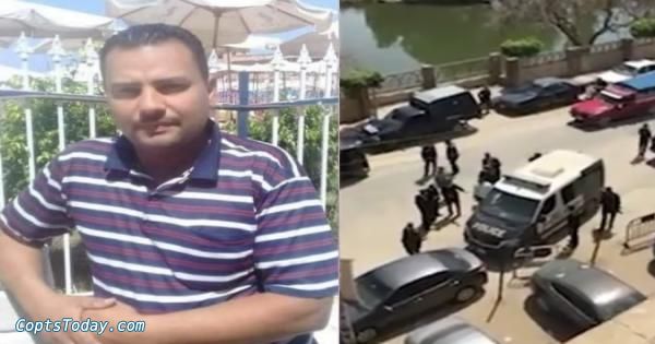 عاجل | قاتل قبطية بنى مزار يمثل جريمته وسط حراسة مشدده - فيديو