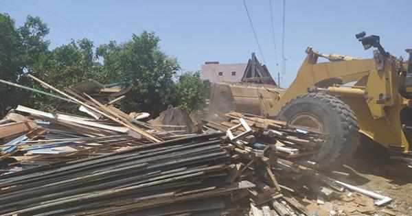 الحكومة تواصل إزالة التعديات والمباني المخالفة على أملاك الدولة ببور سعيد