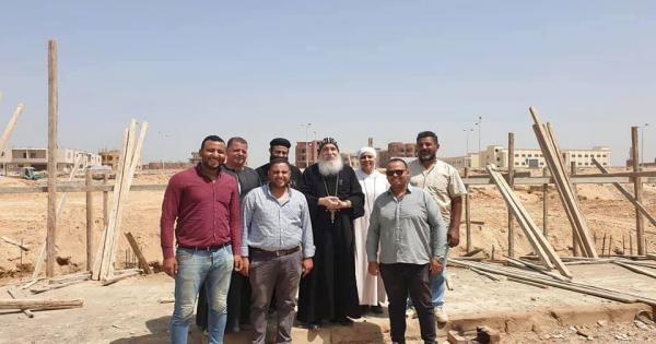 أسقف بني سويف : البدء في إنشاء كاتدرائية السمائيين ويشكر الرئيس السيسي