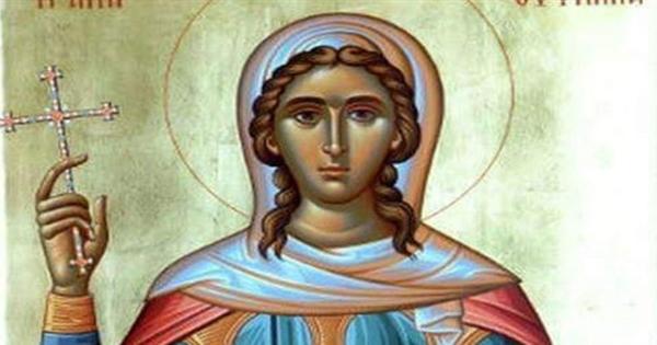 سيرة القديسة أوفيمية وقصتها مع صورة الملاك ميخائيل