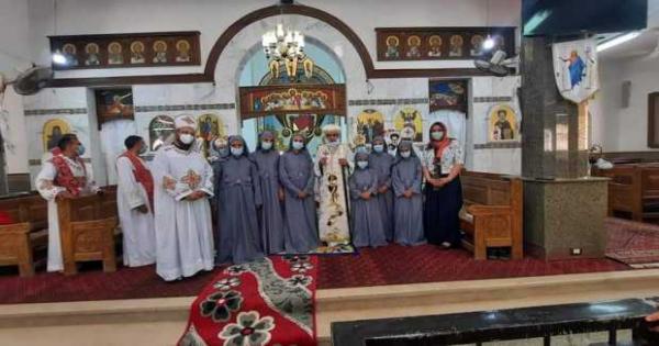 مكرسات جديدات بإيبارشية ديرمواس فى عيد الأنبا أبرآم - صور