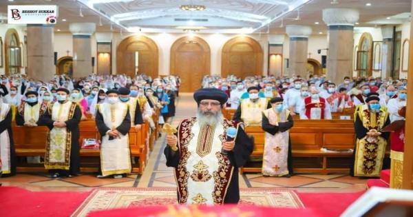 الأنبا إشعياء و الأنبا أولوجيوس يترأسا الاحتفال بعيد الشهيدين “يوليطة وابنها كرياكوس”