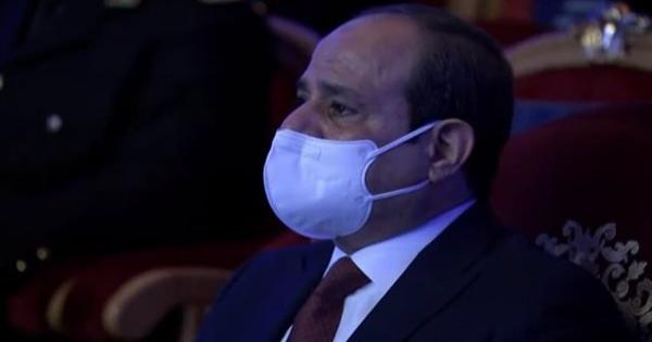 السيسي يبكي خلال احتفالية عيد الشرطة الـ70 - شاهد