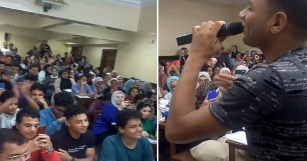 مهزلة داخل سنتر تعليمي بالقاهرة.. الاستعانة بصاحب تريند «انتش واجري» للترفيه عن الطلاب - فيديو