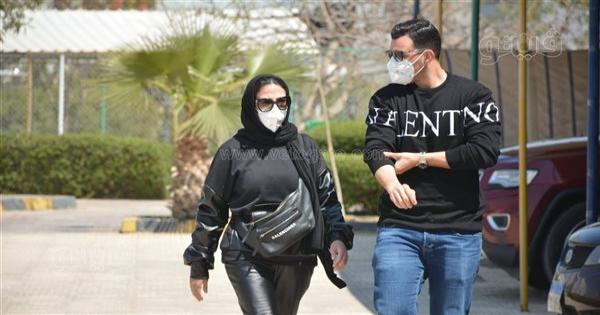دنيا سمير غانم ورامي رضوان يشاركان في جنازة أحمد حلاوة | فيديو وصور