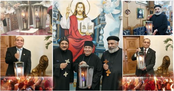 كاهن وخدام كنيسة رابطة القدس:”نشكر الله لوصول النور المقدس..والعام القادم سنلحق بالعيد”