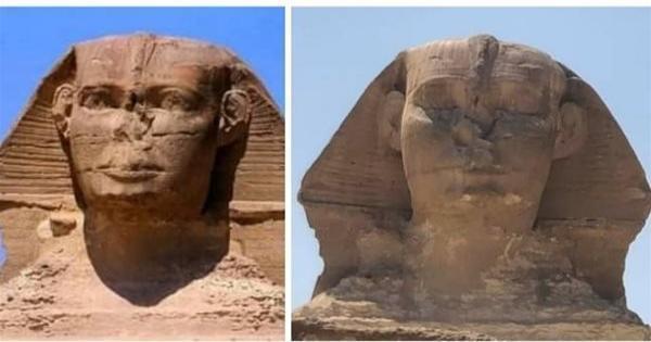 تمثال أبو الهول مغمض العينين يثير سخرية السوشيال ميديا : قوم بالله عليك.. الراجل مطبق بقاله 7 آلاف سنة