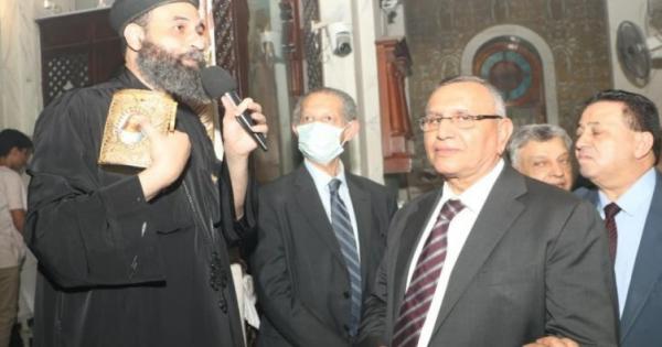 رئيس الوفد يزور كنيسة السيدة العذراء بالزيتون