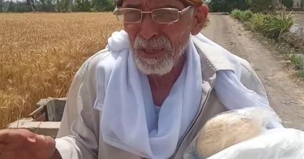 مسن يحمل كفنه على يديه ويسير بشوارع الدقهلية يشكو قسوة أبنائه.. والأهالي: ولاده محترمين