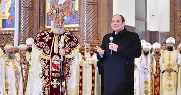 البابا تواضروس يهنئ الرئيس السيسي في ذكرى انتخابه رئيسًا للبلاد
