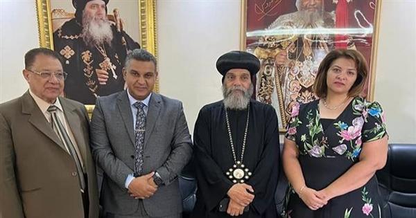 قيادات أسوان تهنأ أسقفها الجديد بتجليسه على كرسي الإيبارشية