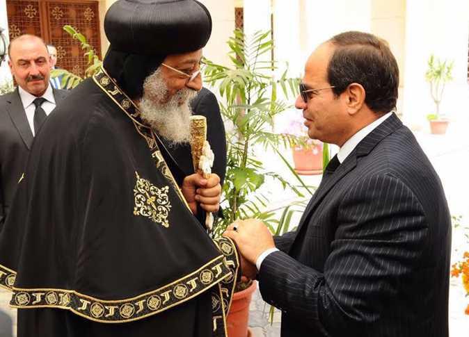 البابا تواضروس مهنئا الرئيس السيسي بعيد الأضحى: دمتم محروسين بعناية الله