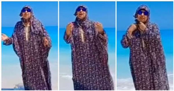 فيفي عبده بملابس الصلاة على البحر: لو لبست مايوه مش هخلص