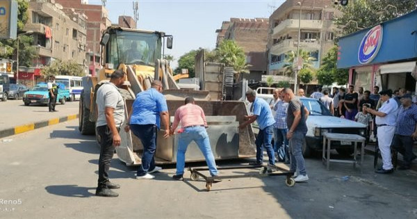 غلق وتشميع ألبان المالكي بشارع طلعت حرب في إمبابة