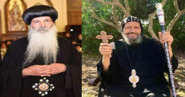 الانبا اسحق يعزي البابا تواضروس ورهبان دير القديس مكاريوس السكندري في نياحة الأنبا إيساك الأسقف العام