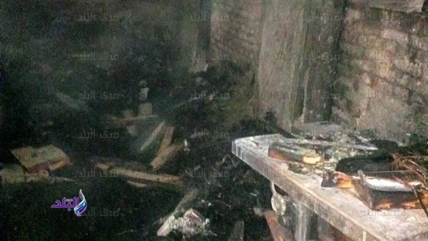 اندلاع حريق داخل ورشة أخشاب بمطرانية الأقباط الارثوذوكس بمدينة ديروط