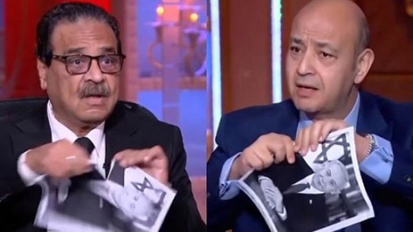 «إلى مزبلة التاريخ».. رد فعل قوي من عمرو أديب وفريد زهران وتمزقيهما صور نتنياهو على الهواء.. فيديو