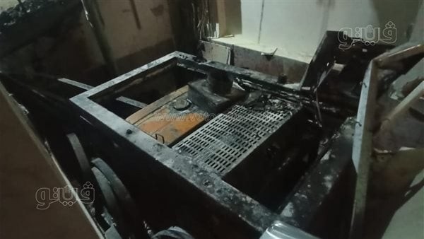 الصور الأولى لخسائر بنك أبوظبي في الإسكندرية عقب انفجار مولد كهربائي