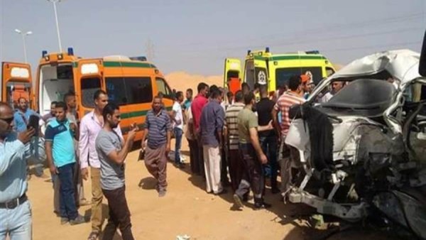 إصابة 17 شخصًا فى حادث سير بطريقي إسكندرية والفيوم الصحراوى