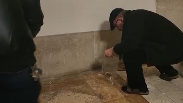 فيديوهات جديدة لمحاولة حرق كنيسة حبس المسيح بعد تحطيمها