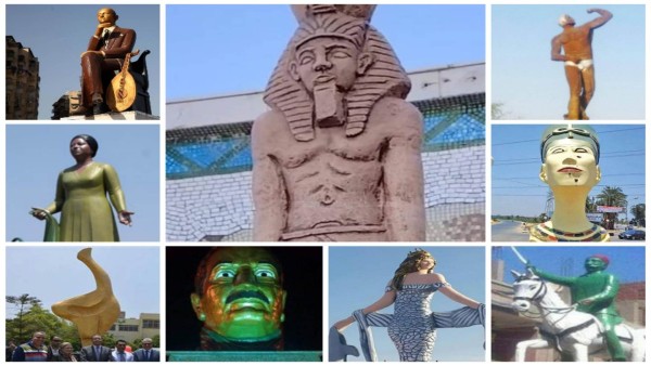 بعد تمثال حورس بقنا.. تماثيل مشوهة أثارت الجدل في مصر