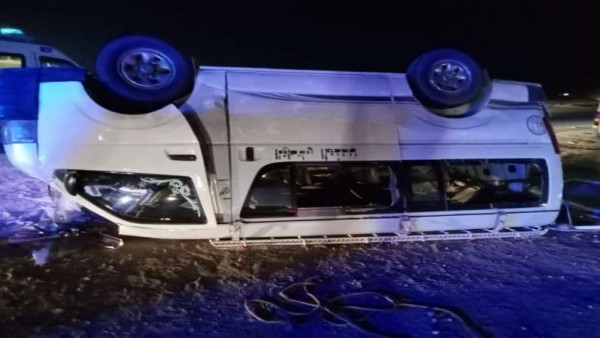 ارتفاع عدد ضحايا حادث طريق أسيوط الغربي في الفيوم لـ4 متوفين و11 مصابا