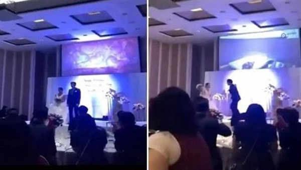 عريس صينى يعرض فيديو فاضح لعروسته على شاشات العرض أمام المعازيم