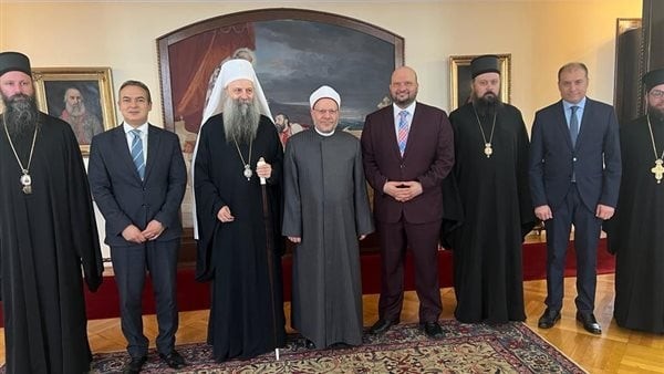 المفتي لوفد أرثوذكسي صربي: التفسيرات المغلوطة للنصوص الدينية عقبة أمام مبادرات الحوار