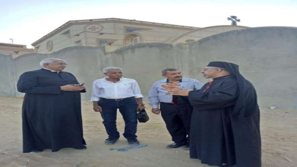 بطريرك الأقباط الكاثوليك يزور أرض مبنى خدمات كنيسة العذراء مريم بالتجمع الأول