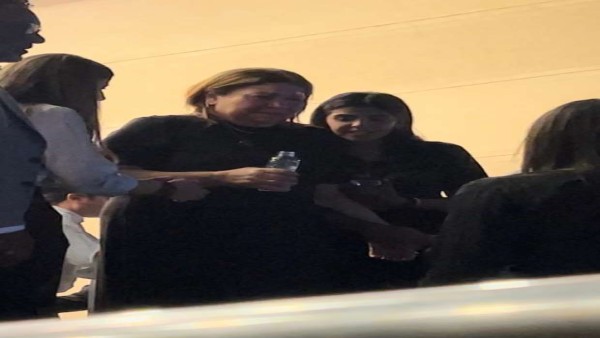 انهيار منال الصيفي في عزاء زوجها أشرف مصيلحي