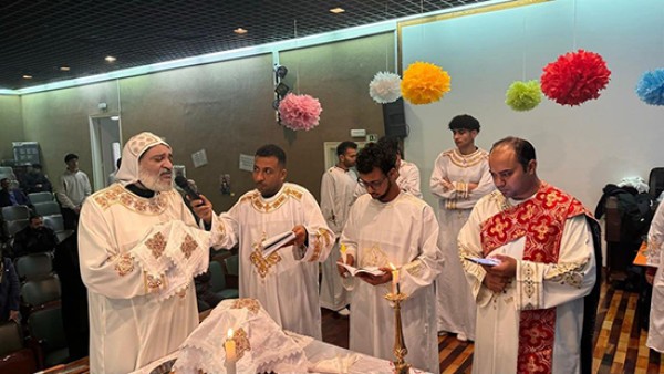 زيارة افتقاد لأبناء الكنيسة القبطية في البرتغال