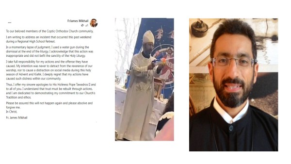 بعد انتقادات واسعة.. القس جيمس ميخائيل يوضح ما حدث ويقدم اعتذاره لجماعة الكنيسة